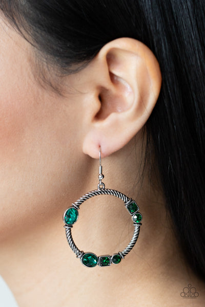 Glamorous Garland Earrings__Green