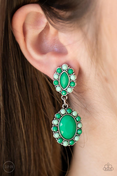 Positively Pampered Earrings__Green