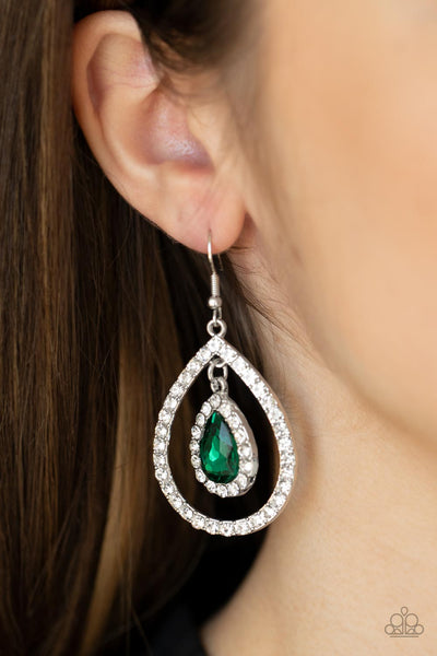 Blushing Bride Earrings__Green