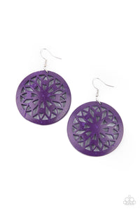 Ocean Canopy Earrings__Purple