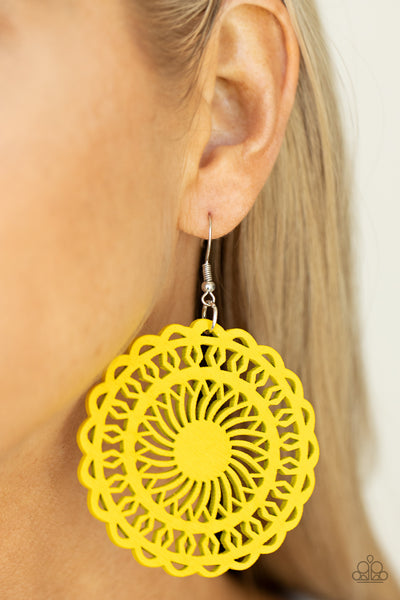 Island Sun Earrings__Yellow