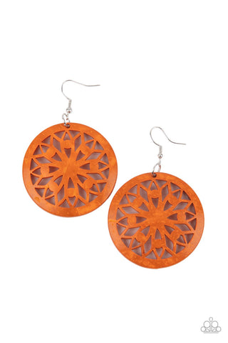 Ocean Canopy Earrings__Orange