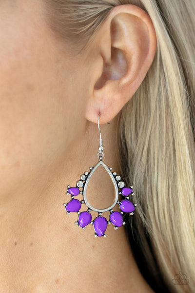Flamboyant Ferocity Earrings__Purple