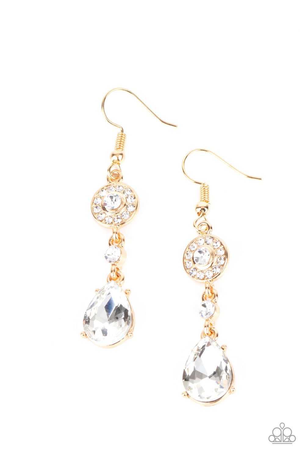 Graceful Glimmer Earrings__Gold