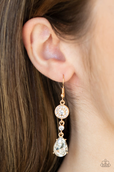 Graceful Glimmer Earrings__Gold