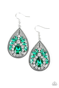 Candlelight Sparkle Earrings__Green