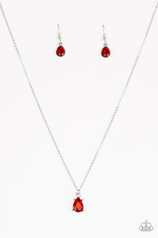 Classy Classicist Necklace__Red
