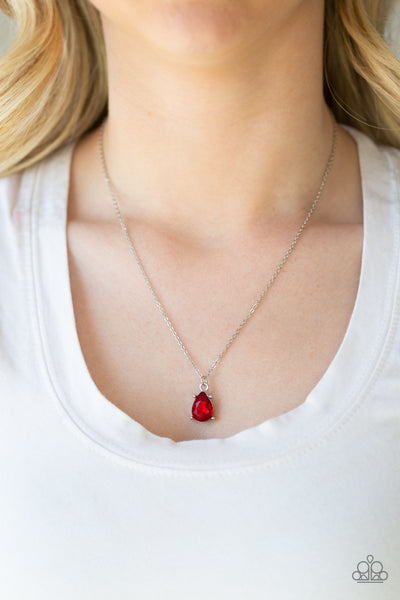 Classy Classicist Necklace__Red