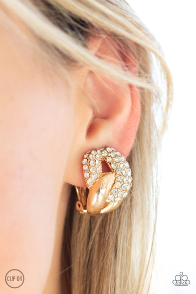 Definitely Date Night Earrings__Gold