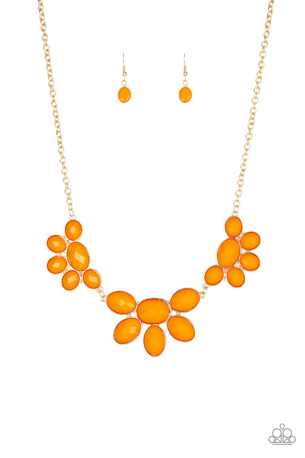 Flair Affair Necklace__Orange