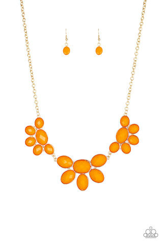 Flair Affair Necklace__Orange