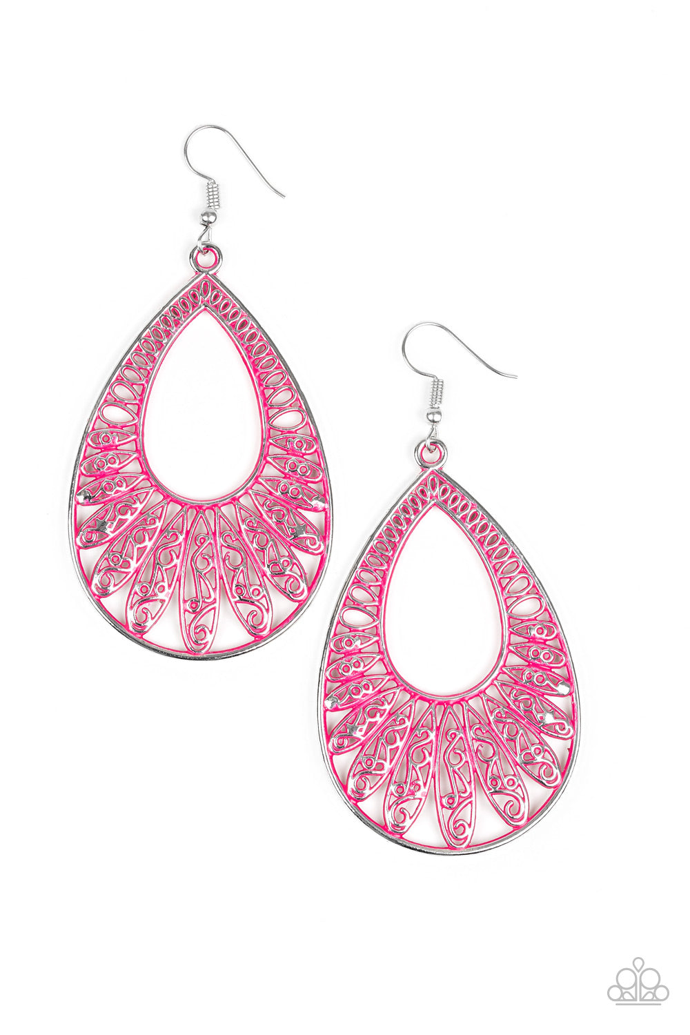 Flamingo Flamenco Earrings__Pink