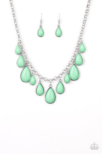 Jaw Dropping Diva Necklace__Green