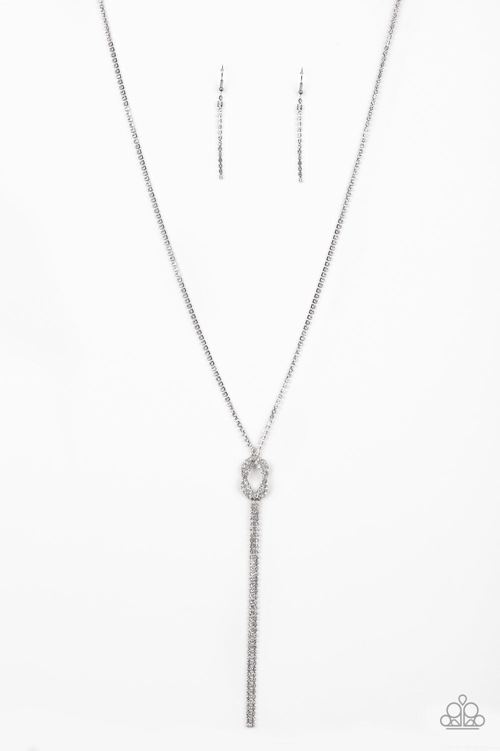 Knockout Knot Necklace__White