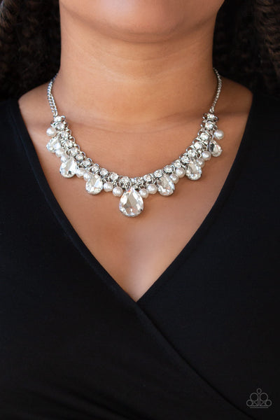 Knockout Queen Necklace__White