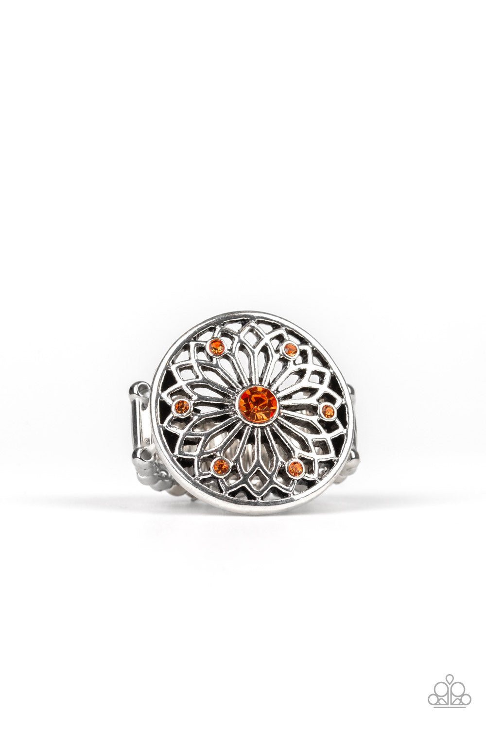 Mandala Magnificence Ring__Orange
