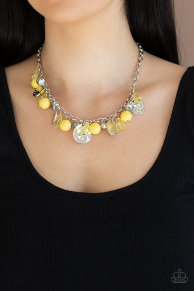 Prismatic Sheen Necklace__Yellow