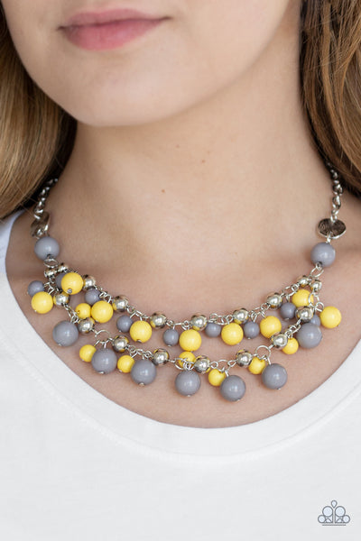 Seaside Soiree Necklace__Yellow__Multi