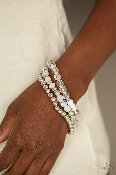 Sugary Shimmer Bracelet__White
