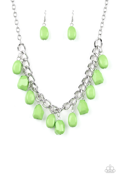 Take The Color Wheel Necklace__Green