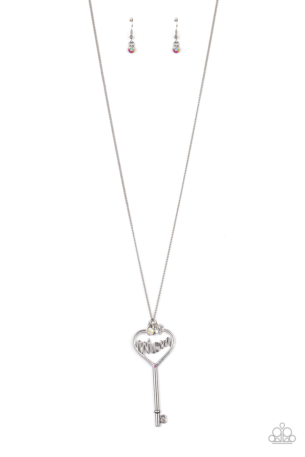 The Key To Mom's Heart Necklace__Multi