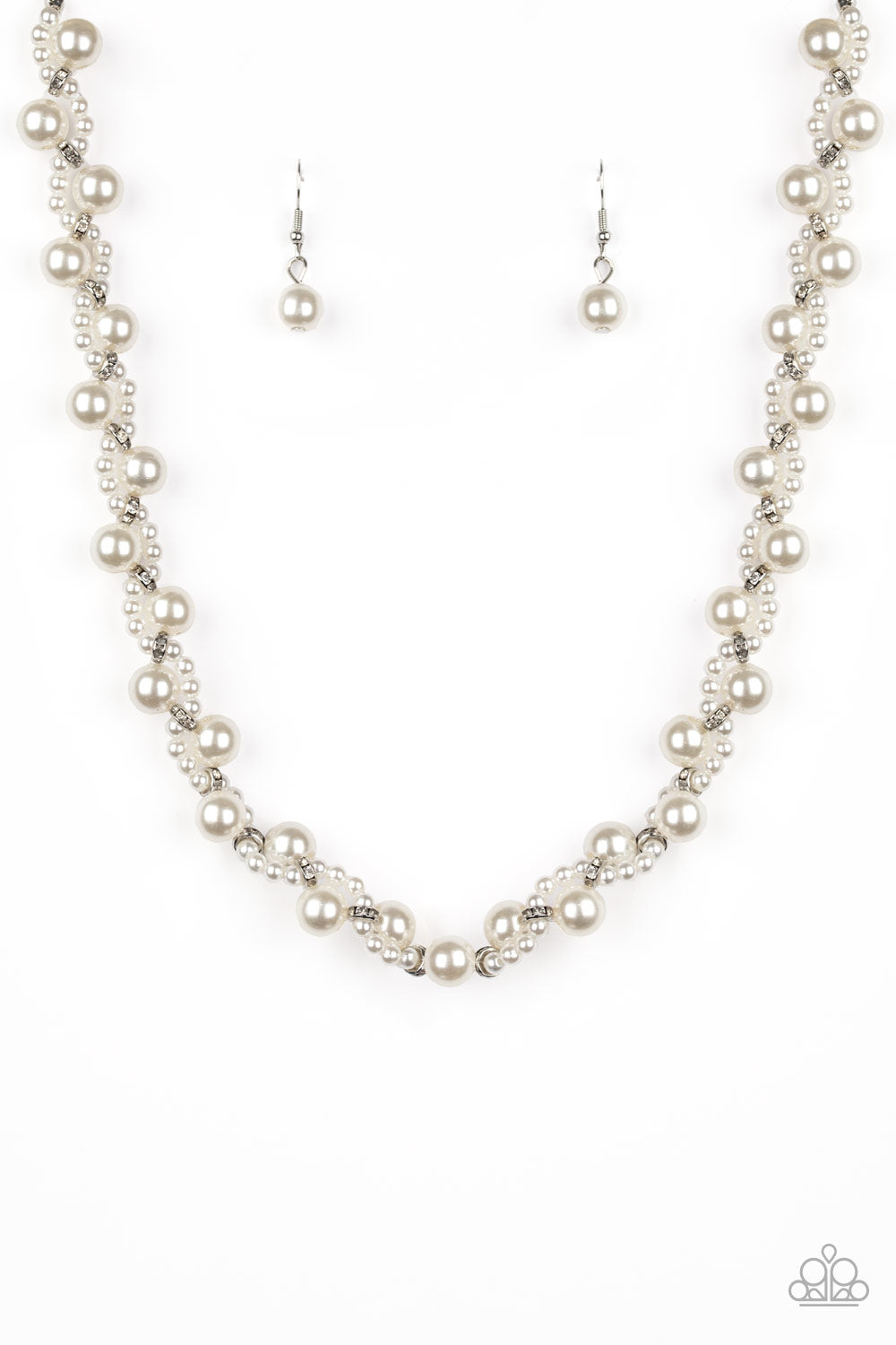 Uptown Opulence Necklace__White