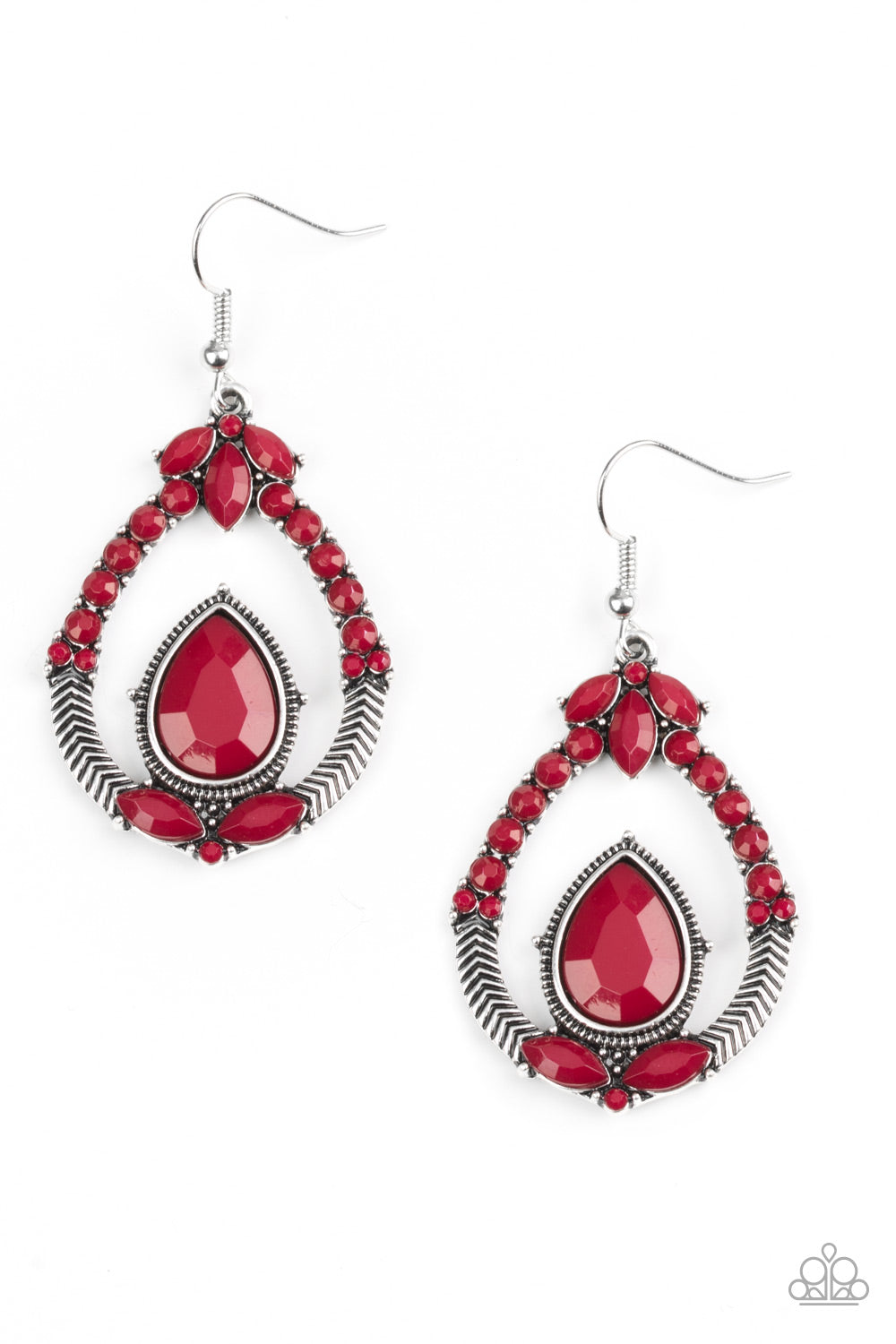 Vogue Voyager Earrings__Red
