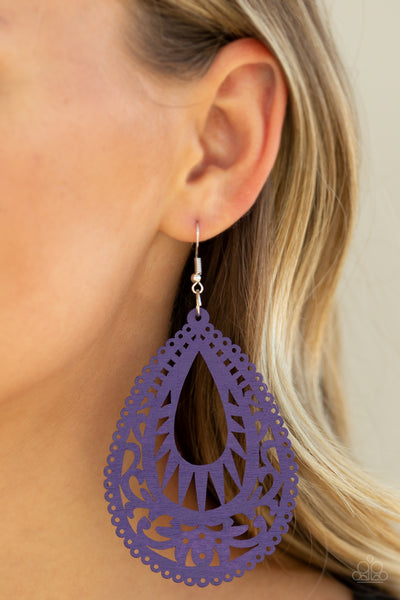 Zesty Zen Earrings__Purple