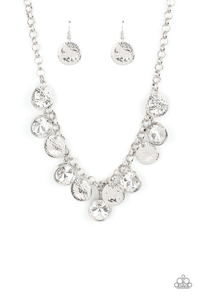 Spot On Sparkle Necklace__White