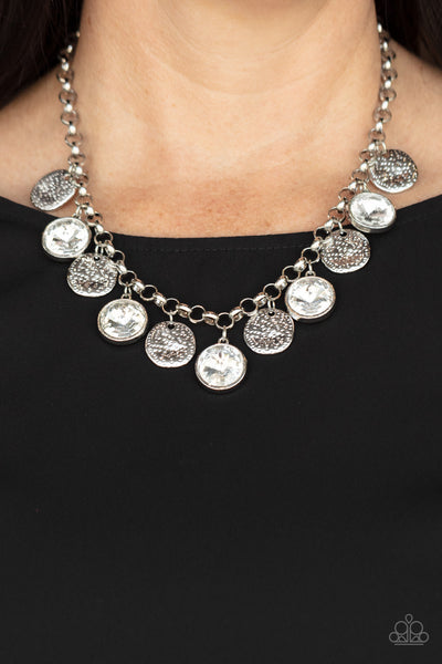 Spot On Sparkle Necklace__White