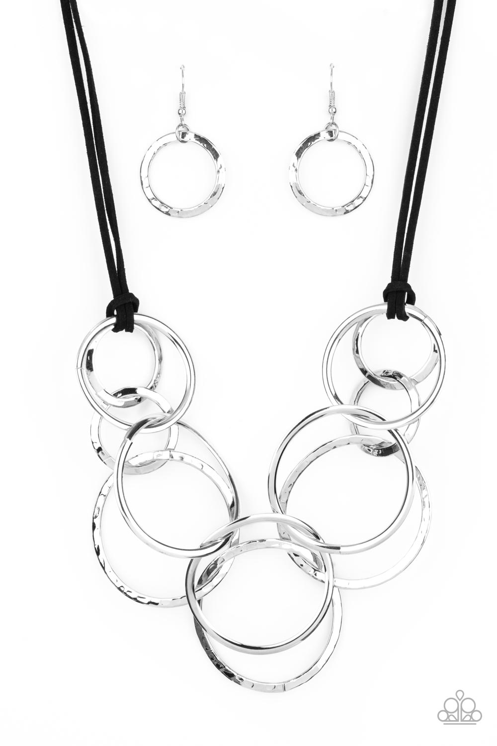 Spiraling Out of COUTURE Necklace__Silver