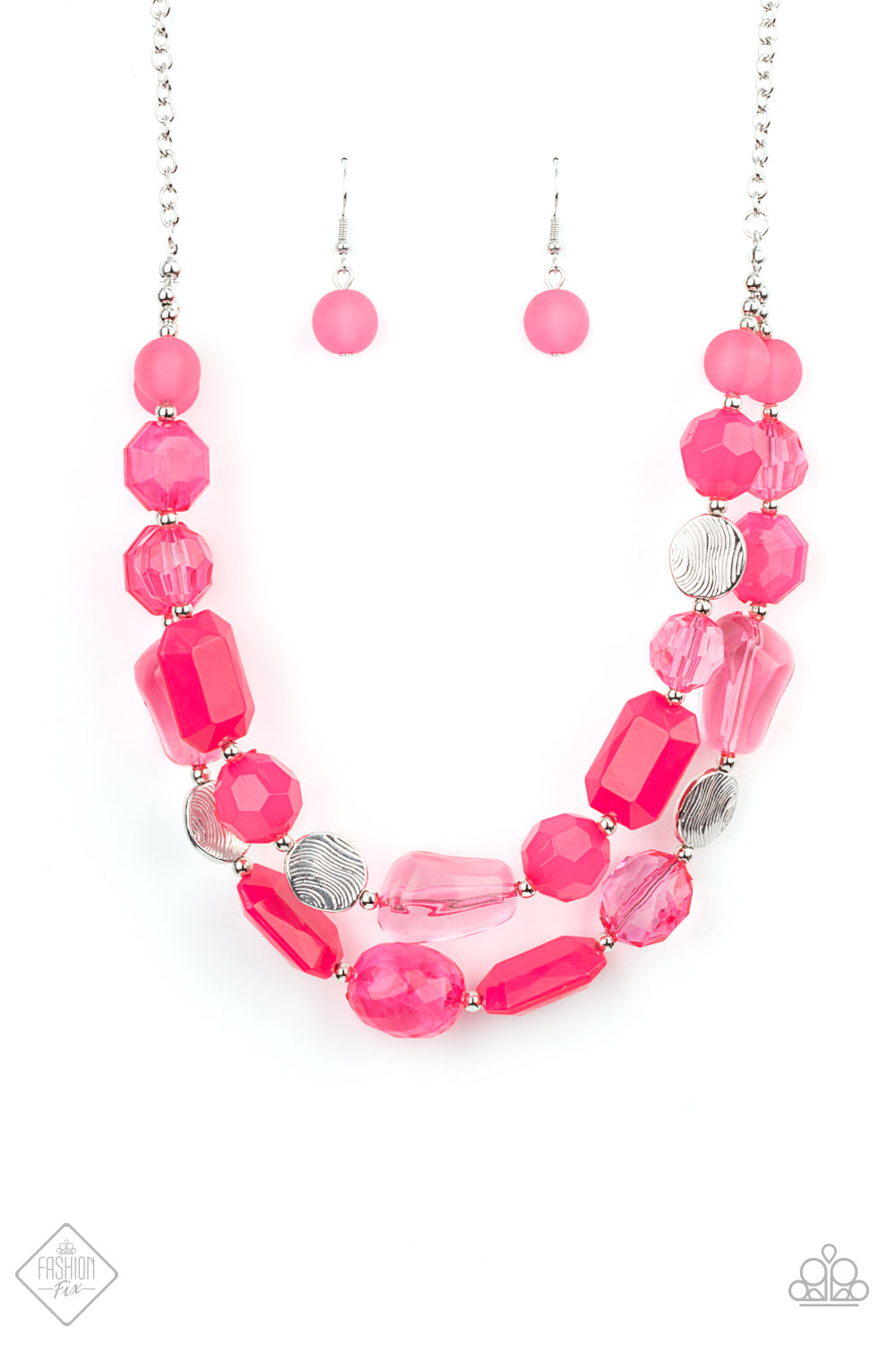 Oceanic Opulence Necklace__Pink