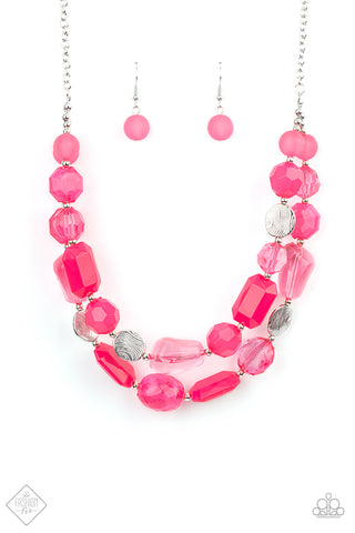 Oceanic Opulence Necklace__Pink