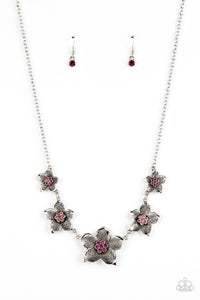Wallflower Wonderland Necklace__Pink