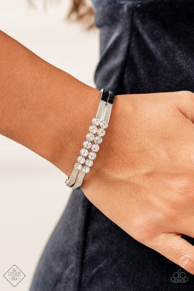 Doubled Down Dazzle Bracelet__White