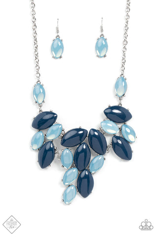 Date Night Nouveau Necklace__Blue