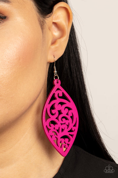 Coral Garden Earrings__Pink