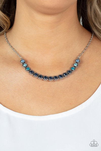 Throwing SHADES Necklace__ Blue