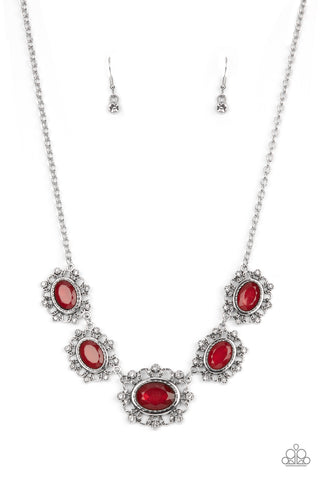 Meadow Wedding Necklace__Red