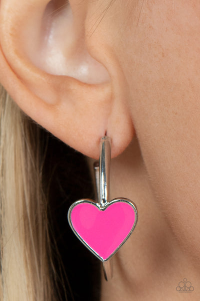Kiss Up Earrings__Pink