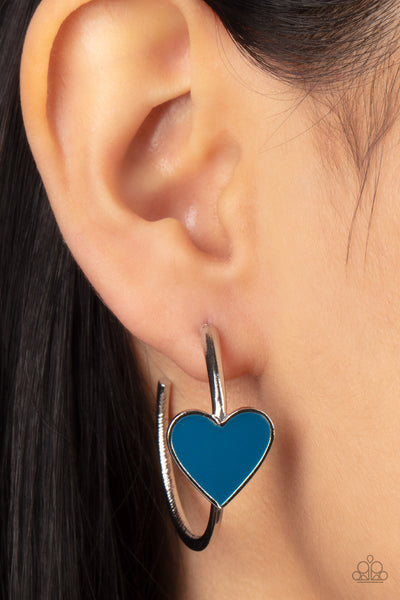 Kiss Up Earrings__ Blue
