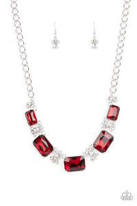 Flawlessly Famous Necklace__Red