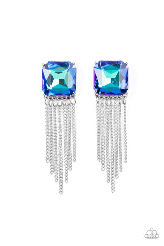 Supernova Novelty Earrings__Blue