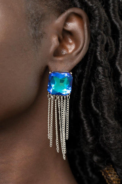 Supernova Novelty Earrings__Blue