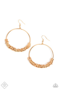 Retro Ringleader Earrings__Gold