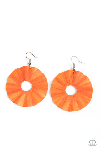 Fan the Breeze Earrings__Orange