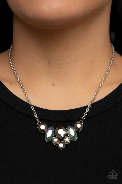 Lavishly Loaded Necklace__Silver