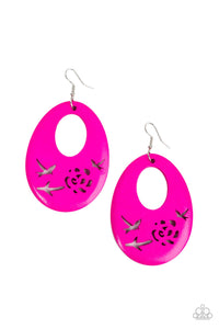 Home TWEET Home Earrings__Pink