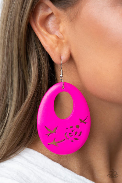 Home TWEET Home Earrings__Pink