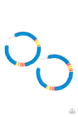 Colorfully Contagious Earrings__Blue